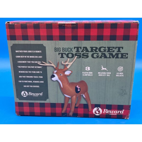 Big Buck Target Toss Game By Reward Lodge Inflatable Outdoor Family Party Activi - Picture 2 of 4